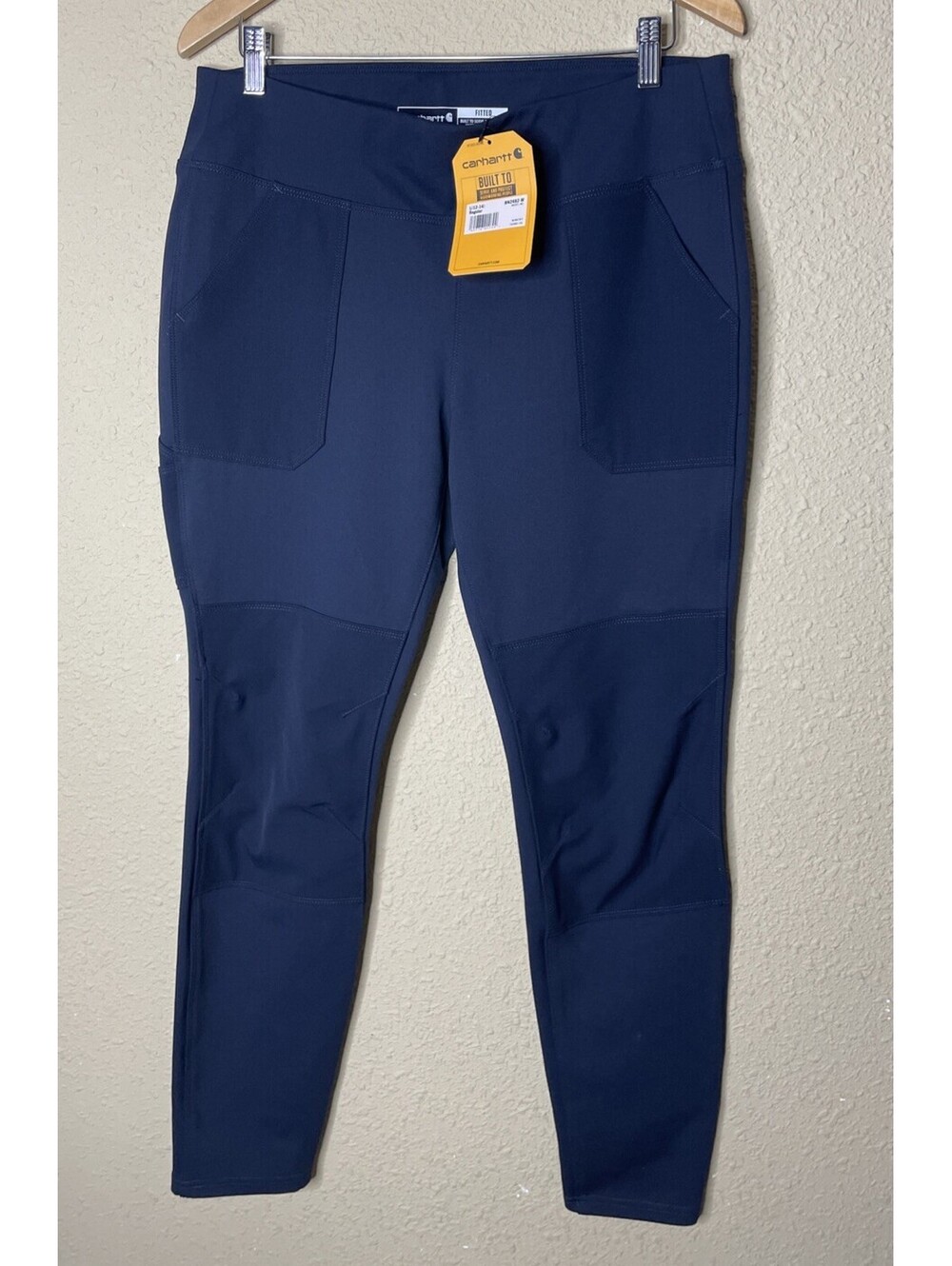 Carhartt Women Size L (12-14) Force Fitted Midweight Utility Leggings Navy *READ